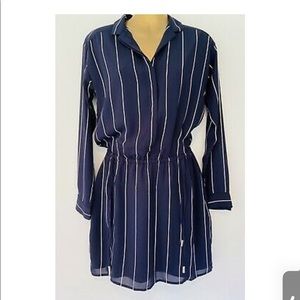 Banana Republic Navy Stripe Dress